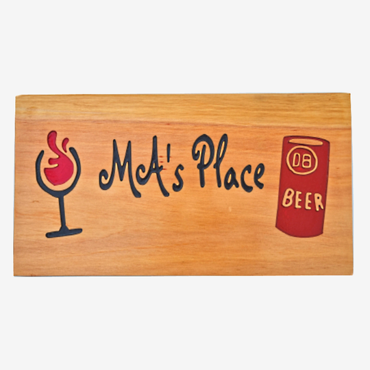 Macrocarpa 'MA's Place' Sign
